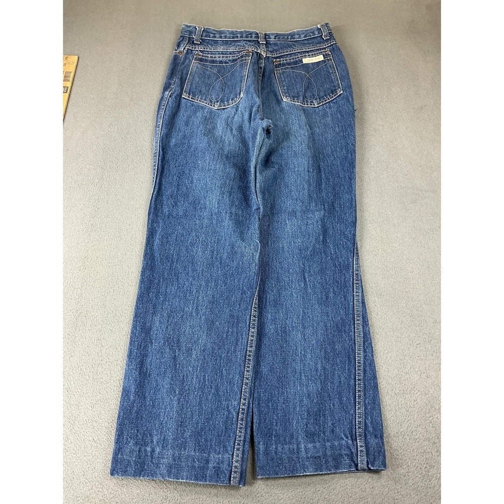 Vintage Calvin Klein Jeans Womens 14 Blue High Rise Relaxed Straight Denim USA - Picture 11 of 13